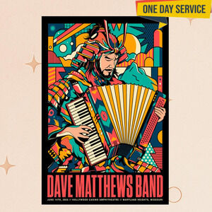 Dave Matthews Bands Maryland Heights Mo 6 14 2025 Poster